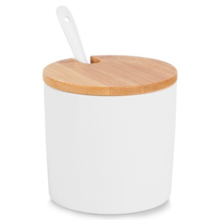 Keraamiline suhkrutoos lusikaga valge | FreshDesign.ee