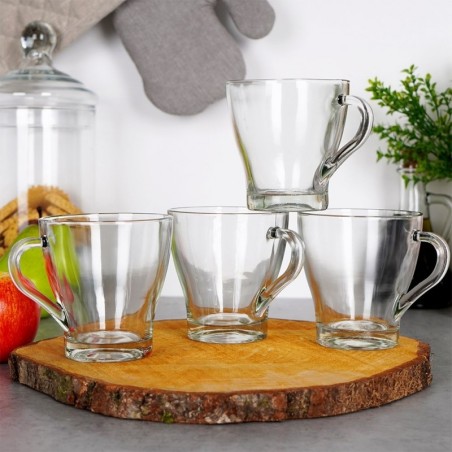 Kohvi- ja teeklaasid 280 ml 4 tk.