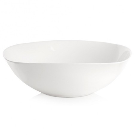 Valge klaasist kauss LUNA 25 cm, 2 l | FreshDesign.ee