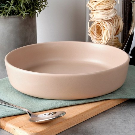 Sügav keraamiline õhtusöögitaldrik beež SOHO 21,5 cm, 1 l