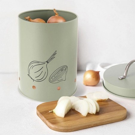 Roheline metallist konteiner köögiviljade ja puuviljade jaoks GREENISH 2, 4 liitrit