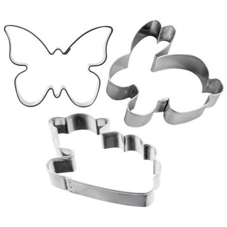 Terasest küpsisevormid bunny butterfly lam... | FreshDesign.ee