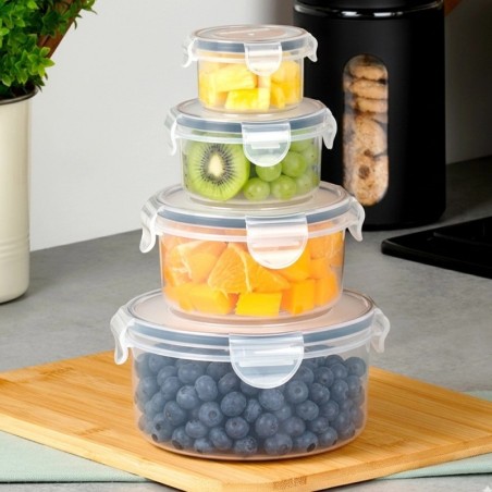 Toidunõud kaane ja tihendiga, 4 tk.