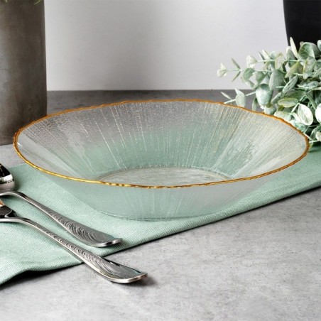 Salatikauss klaaskuldne 20,5 cm, 500 ml