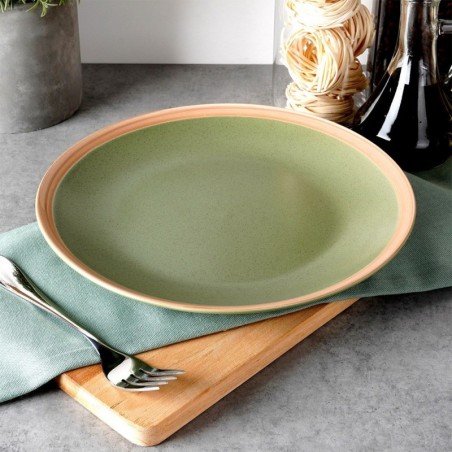 Õhtusöögitaldrik keraamiline rohelised ARTHENA GREEN 27 cm
