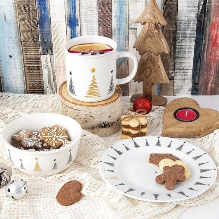 Portselanist magustoidutaldrik JÕULUKUU 20 cm