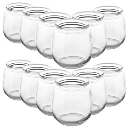 Jogurti ja magustoitude purk 130 ml 12 tk. | FreshDesign.ee