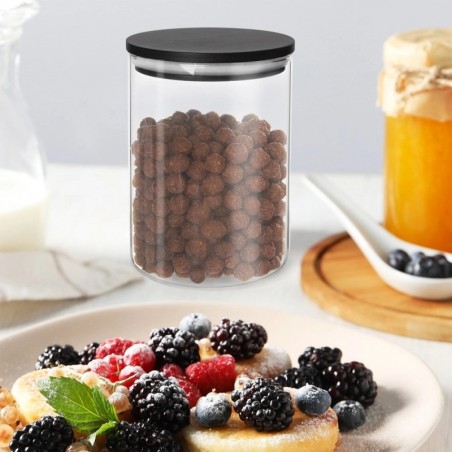 Klaasnõu lahtiste toodete jaoks kaane ja tihendiga, 600 ml