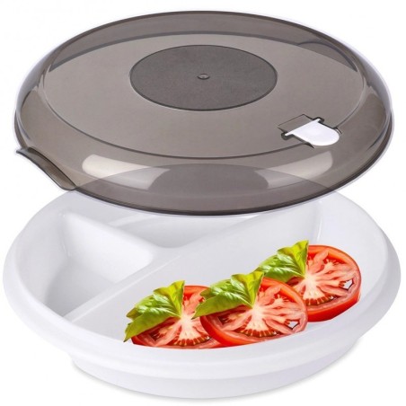 Jaotatud mikrolaineahju konteiner, 25 cm | FreshDesign.ee