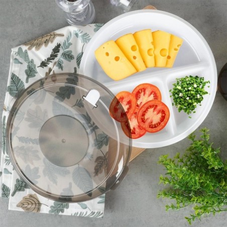 Jaotatud mikrolaineahju konteiner, 25 cm