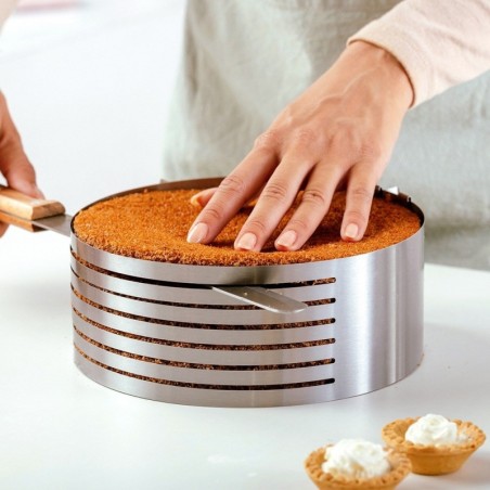 Biskviidi lõikerõngas, reguleeritav, terasest, 7-kihiline, ACER, 16-20 cm