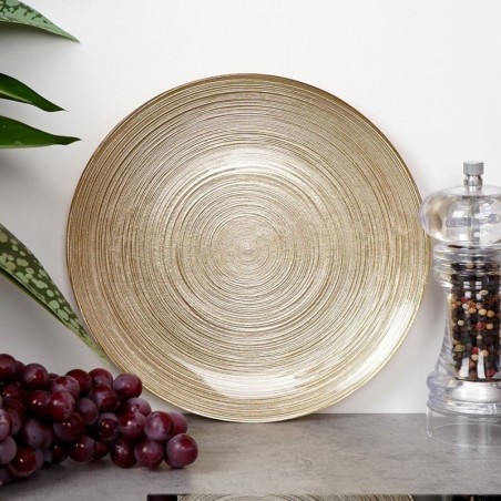 Klaasist magustoidutaldrik kuldne 21 cm