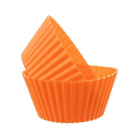 Silikoonist muffinivormid oranžid 5,5 cm 6 tk.