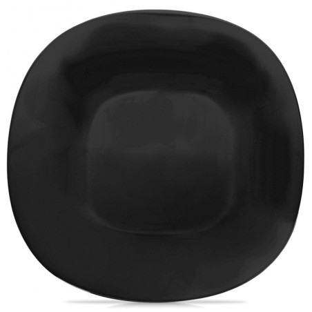 Õhtusöögitaldrik madal klaasist must LUNA ... | FreshDesign.ee