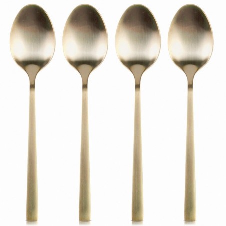 Kuldsed terasest teelusikad 4 tk. | FreshDesign.ee