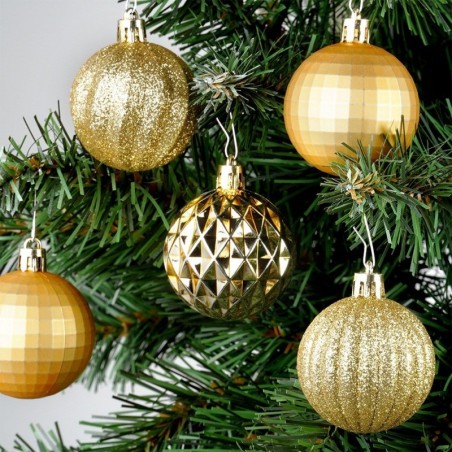 Purunemiskindlad jõuluehted, kuld, 5 cm, 24 tk.