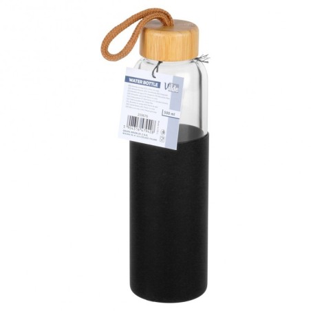 Klaasist veepudel silikoon ümbrisega 500 ml | FreshDesign.ee