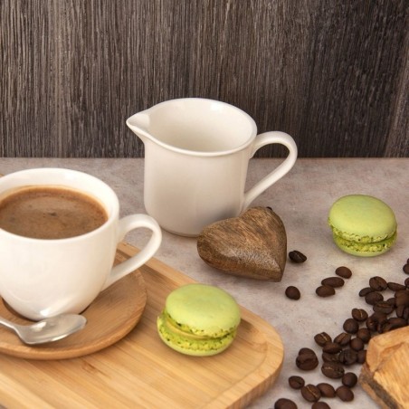 Valge portselanist piimakann 6x6 cm, 100 ml | FreshDesign.ee