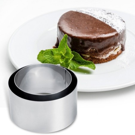 Toidu vormimisrõngas, terasring, 2 tk.