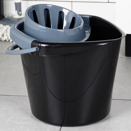 Mopiämber väänajaga, plastik, must, 10 l