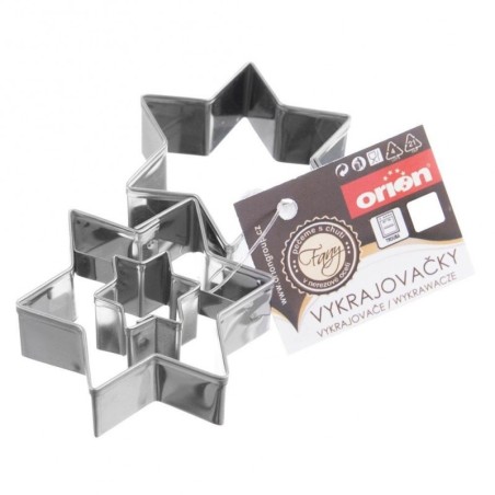 Terasest küpsiste lõikur piparkoogivormid 6,3 cm 2 tk.