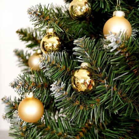 Klaasist jõulukuuse ehted, kuld, 3,5 cm, 16 tk. | FreshDesign.ee