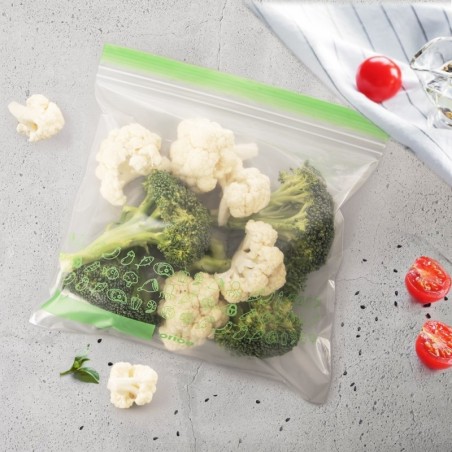 Kinnitatavad kotid toidule 25x24 cm 25 tk.