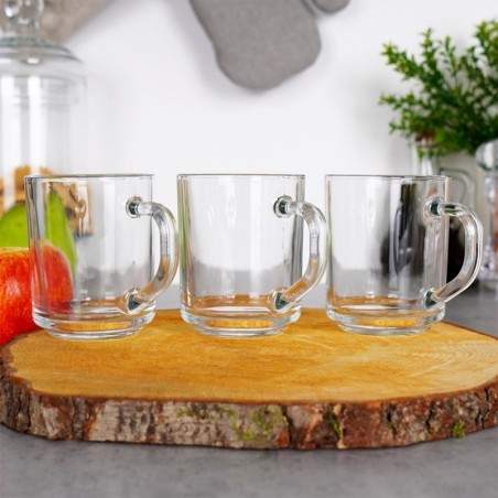 Kohvi- ja teeklaasid 230 ml 3 tk.