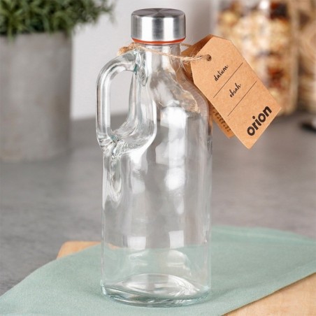 Käepidemega klaaspudel 550 ml