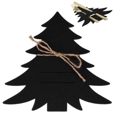 Söögiriistade kate must jõulupuu 4 tk. | FreshDesign.ee