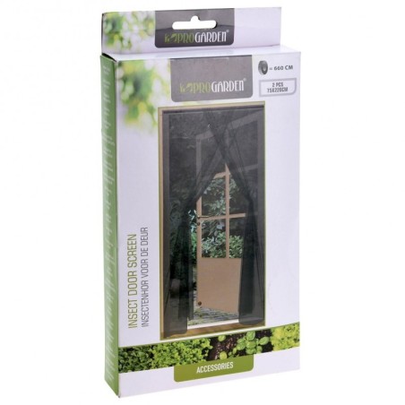 Sääsevõrk ustele, must, kahekordne, 220x150 cm