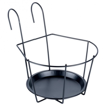 Rõdu lillepotihoidja metallist must | FreshDesign.ee