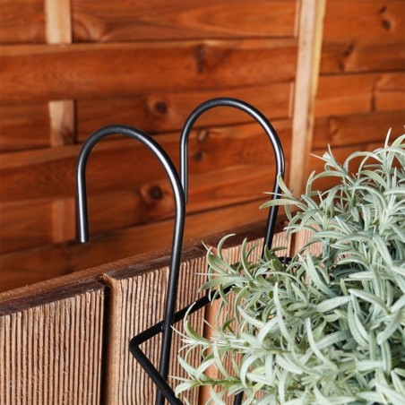 Rõdu lillepotihoidja metallist must | FreshDesign.ee