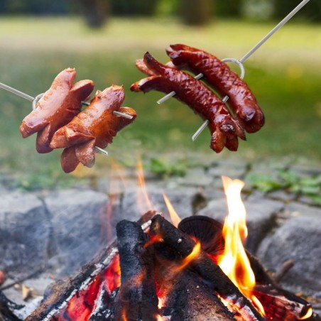 Kokkupandav terasest lõkkepulk 24,5-86 cm