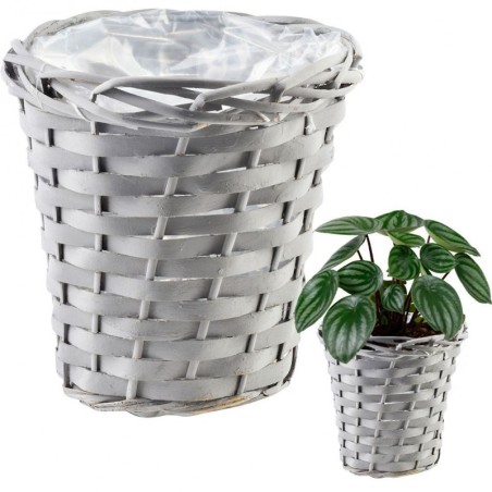 Punutud lillepoti kate, hall, 16x17 cm | FreshDesign.ee