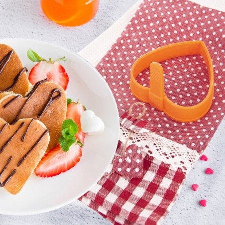 Silikoonist munavormi oranž süda