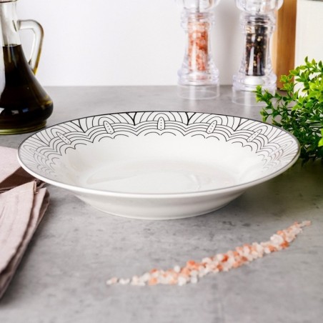 Portselanist sügav õhtusöögitaldrik MAYA 22,5 cm, 700 ml