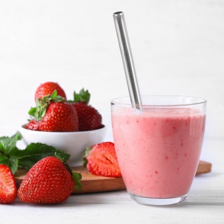 Terasest joogikõrred puhastusharjaga 21,5 cm