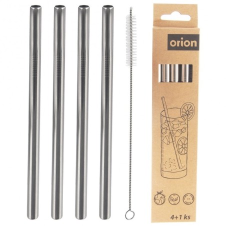 Terasest joogikõrred puhastusharjaga 21,5 cm | FreshDesign.ee