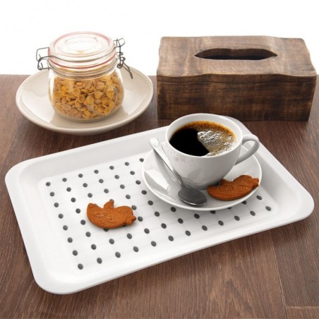 Valge serveerimisalus kandik 33x23 cm