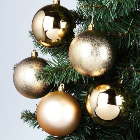 Purunemiskindlad jõulukaunistused kuldsed 8 cm 5 tk.