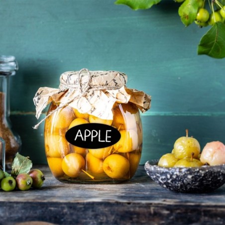 Isekleepuvad sildid kriidiga purkidele 42 tk.