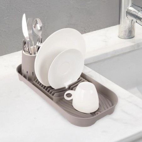 Pruun nõudekuivatusrest 39x19,5x11 cm