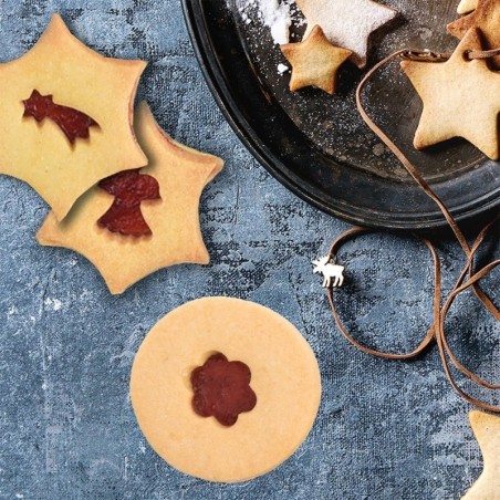 Küpsiselõikur piparkoogivorm ring lill 4,5 cm