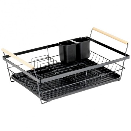 Nõudekuivatusrest, must, 50,5x33x18 cm | FreshDesign.ee
