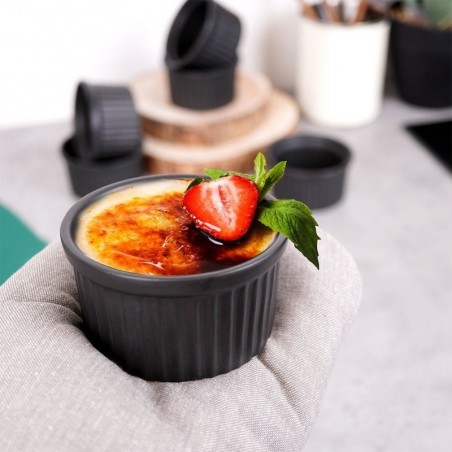 Keraamiline küpsetusnõu, must, 9,5 cm, 190 ml