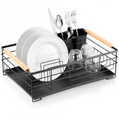 Nõudekuivati, must, 43x28,5x14,5 cm | FreshDesign.ee