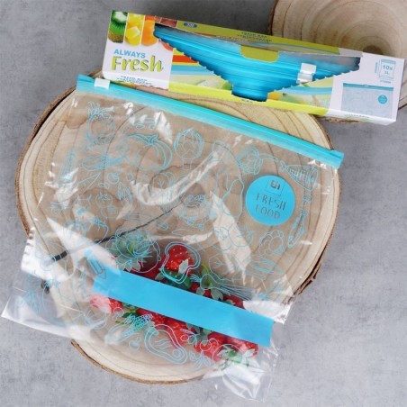 Kinnitatavad toidu kotid 3 l 10 tk.