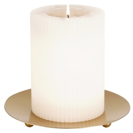 Küünlaalus, metall, kuld, 12 cm | FreshDesign.ee