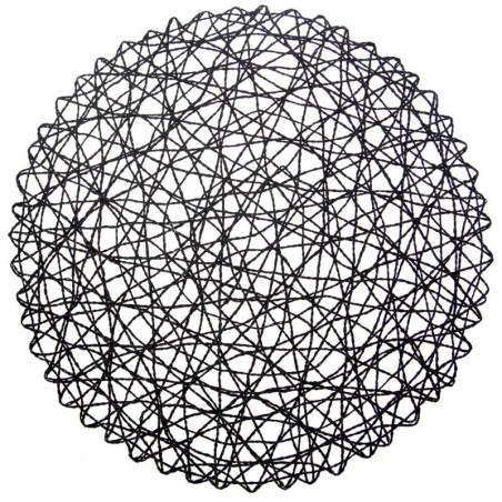 Paberist lauamatt, must, ümmargune, 35 cm | FreshDesign.ee